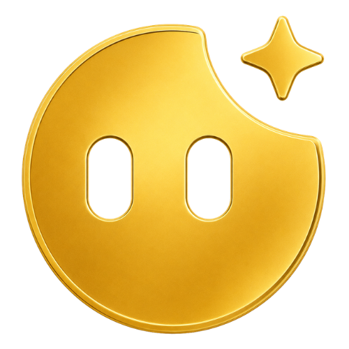 Memo gold coin mark